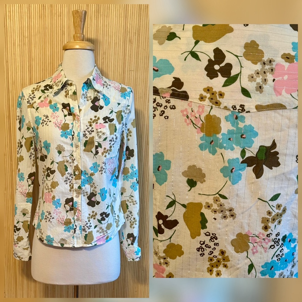 Ted Baker London Floral Cotton Blouse
